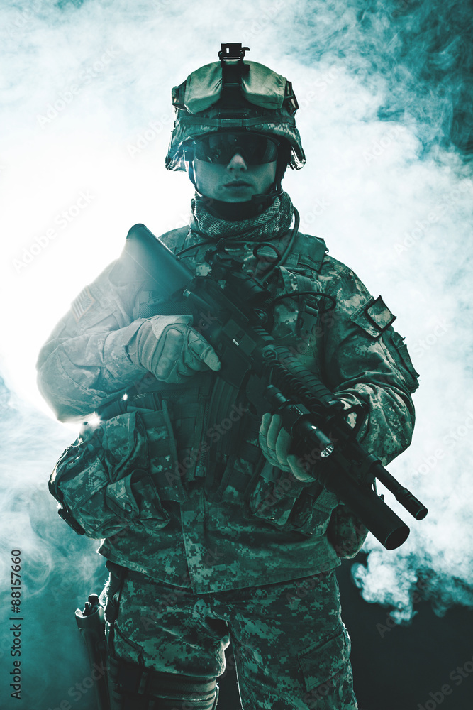 Fototapeta premium airborne infantry