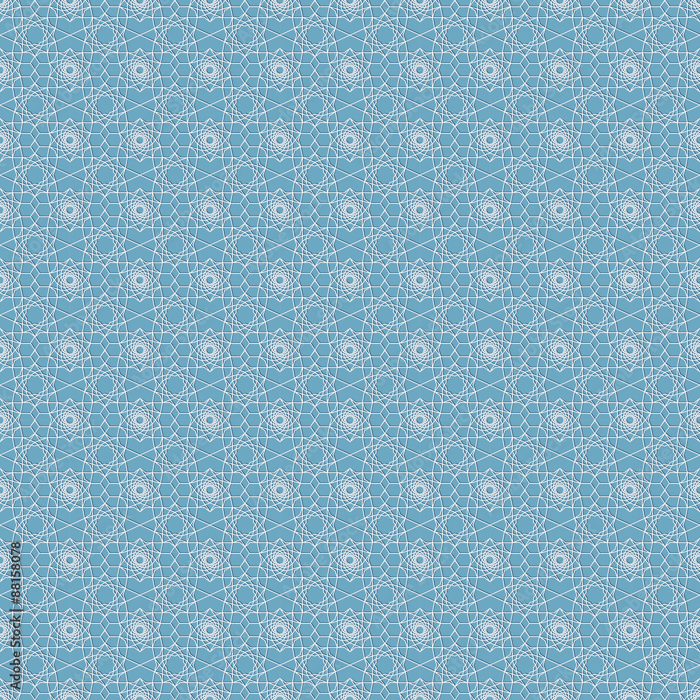 Blue mosaic geometric pattern Blue mosaic geometric pattern