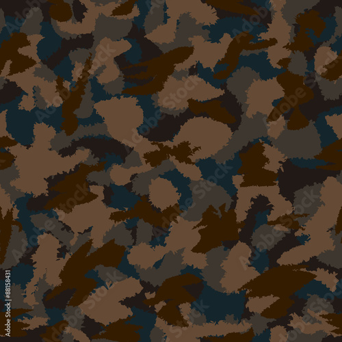 War camouflage seamless vector pattern. Can be used for wallpaper, pattern fills, web page background, surface textures. Vector illustration