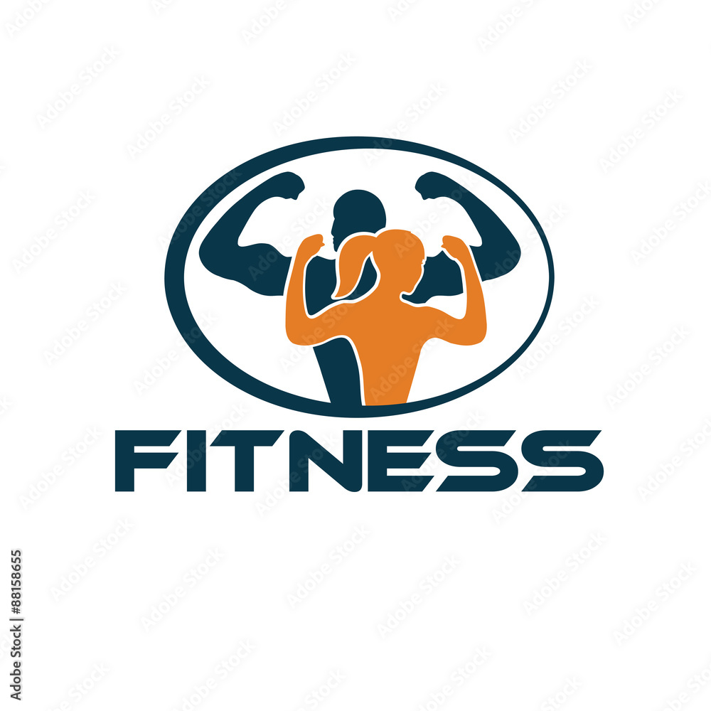 man and woman of fitness silhouette character vector design temp man and woman of fitness silhouette character vector design temp