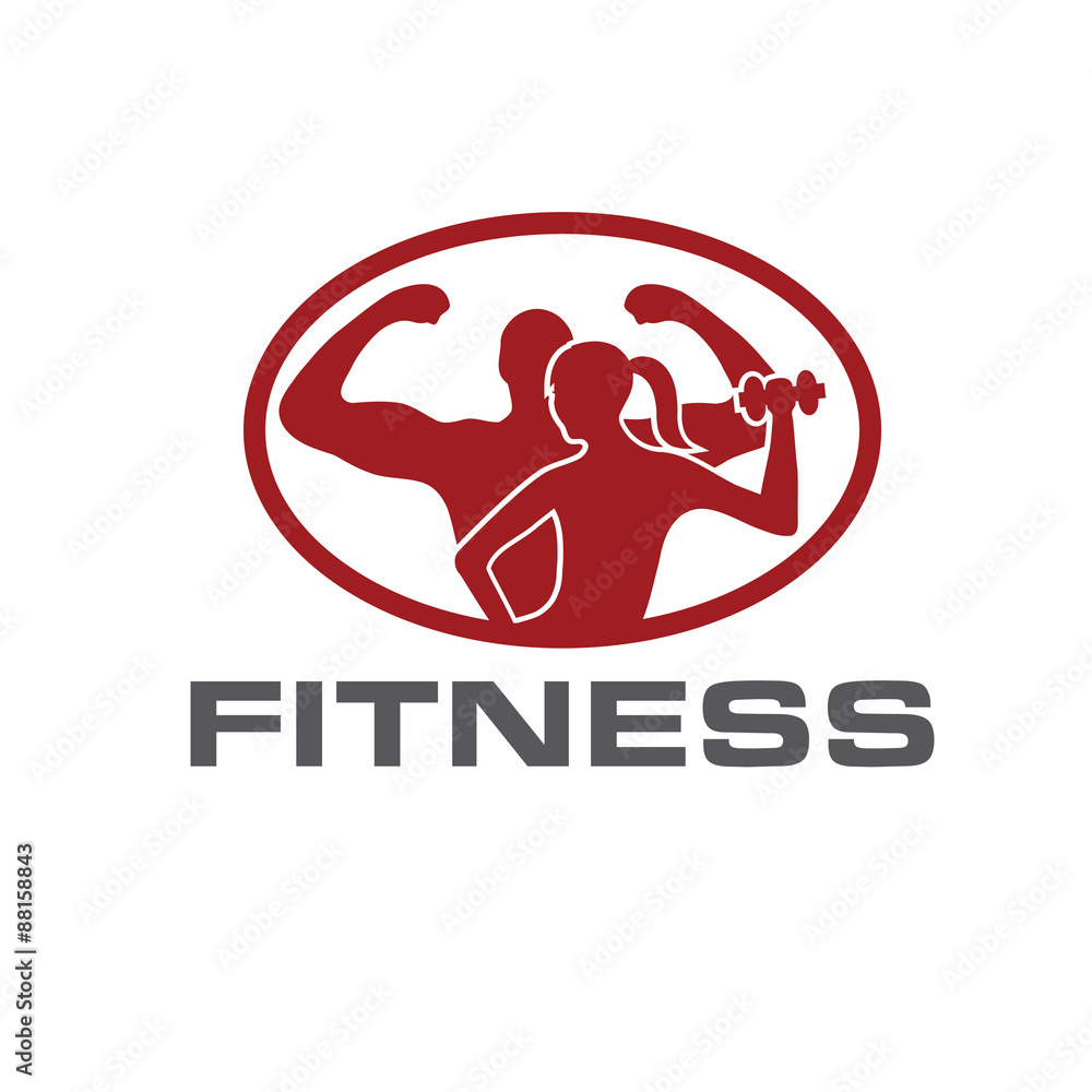 man and woman of fitness silhouette character vector design temp man and woman of fitness silhouette character vector design temp