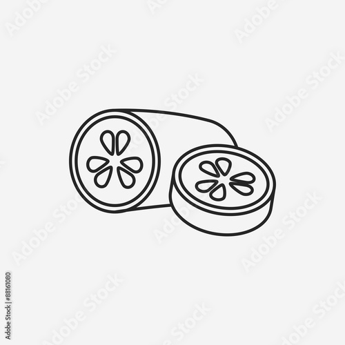 vegetables line icon