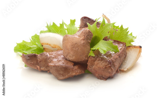 Fried beef liver
