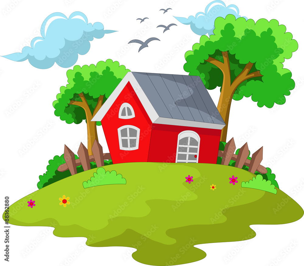 cartoon house for your design cartoon house for your design