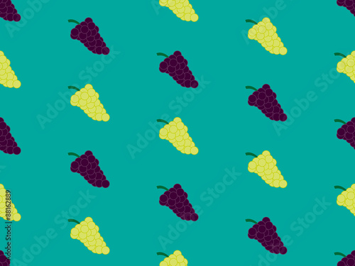 Grapes Background Seamless Pattern Green 2
