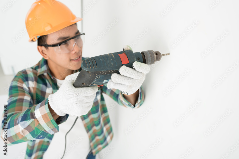 Making hole in a wall Making hole in a wall