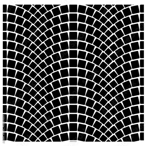 vector black seamless cobblestone pavement pattern
