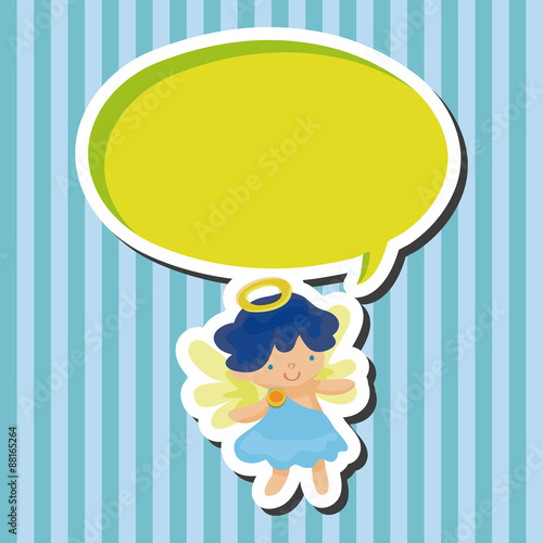 angel cartoon design elements vector
