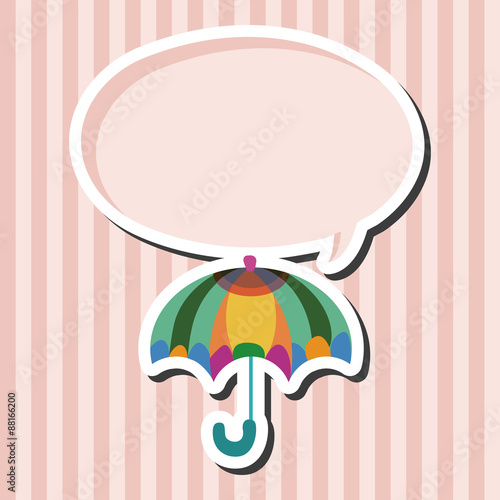 Umbrella theme elemets vector,eps
