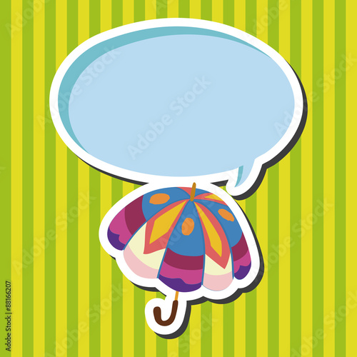 Umbrella theme elemets vector,eps