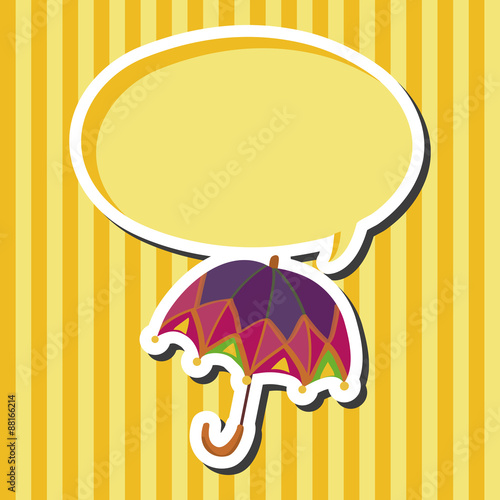 Umbrella theme elemets vector,eps