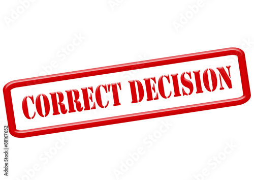Correct decision