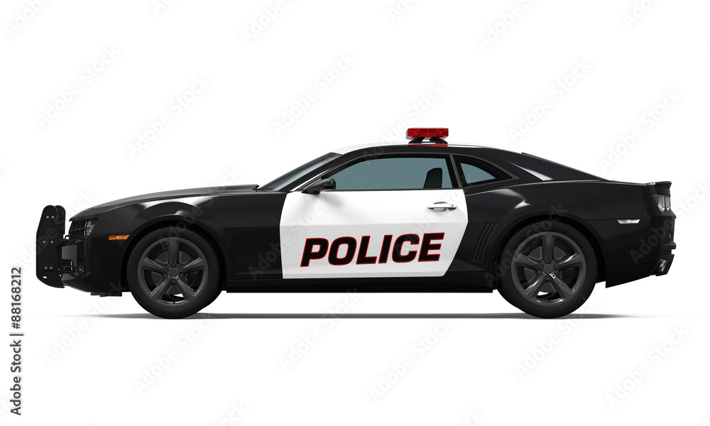 Police Car Isolated