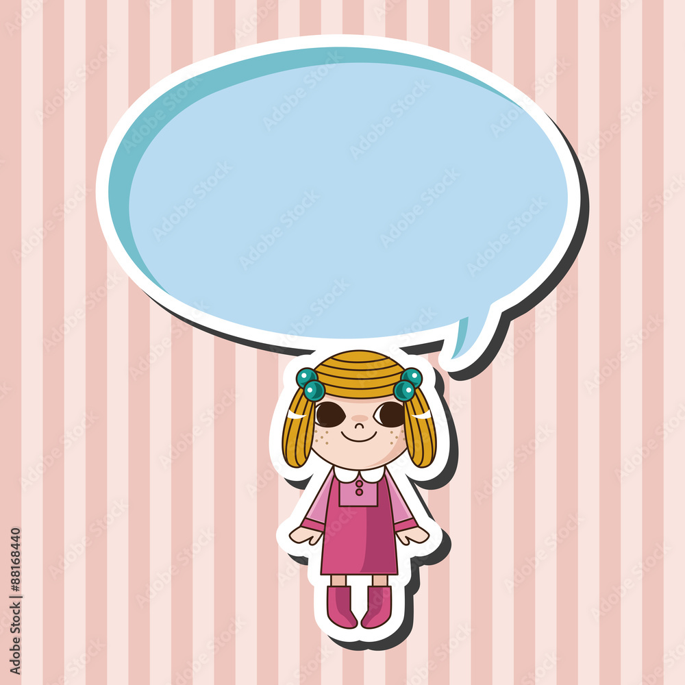 lady girl cartoon theme elements lady girl cartoon theme elements