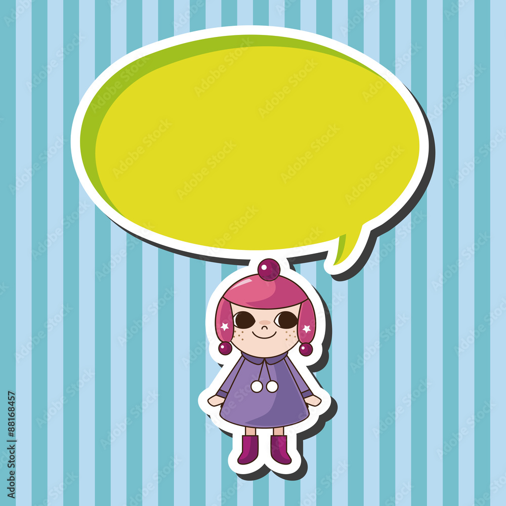lady girl cartoon theme elements lady girl cartoon theme elements