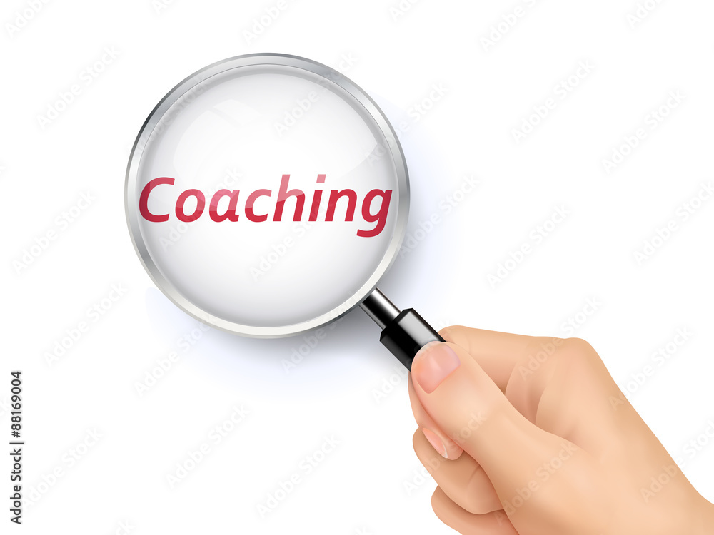 coaching showing through magnifying glass coaching showing through magnifying glass