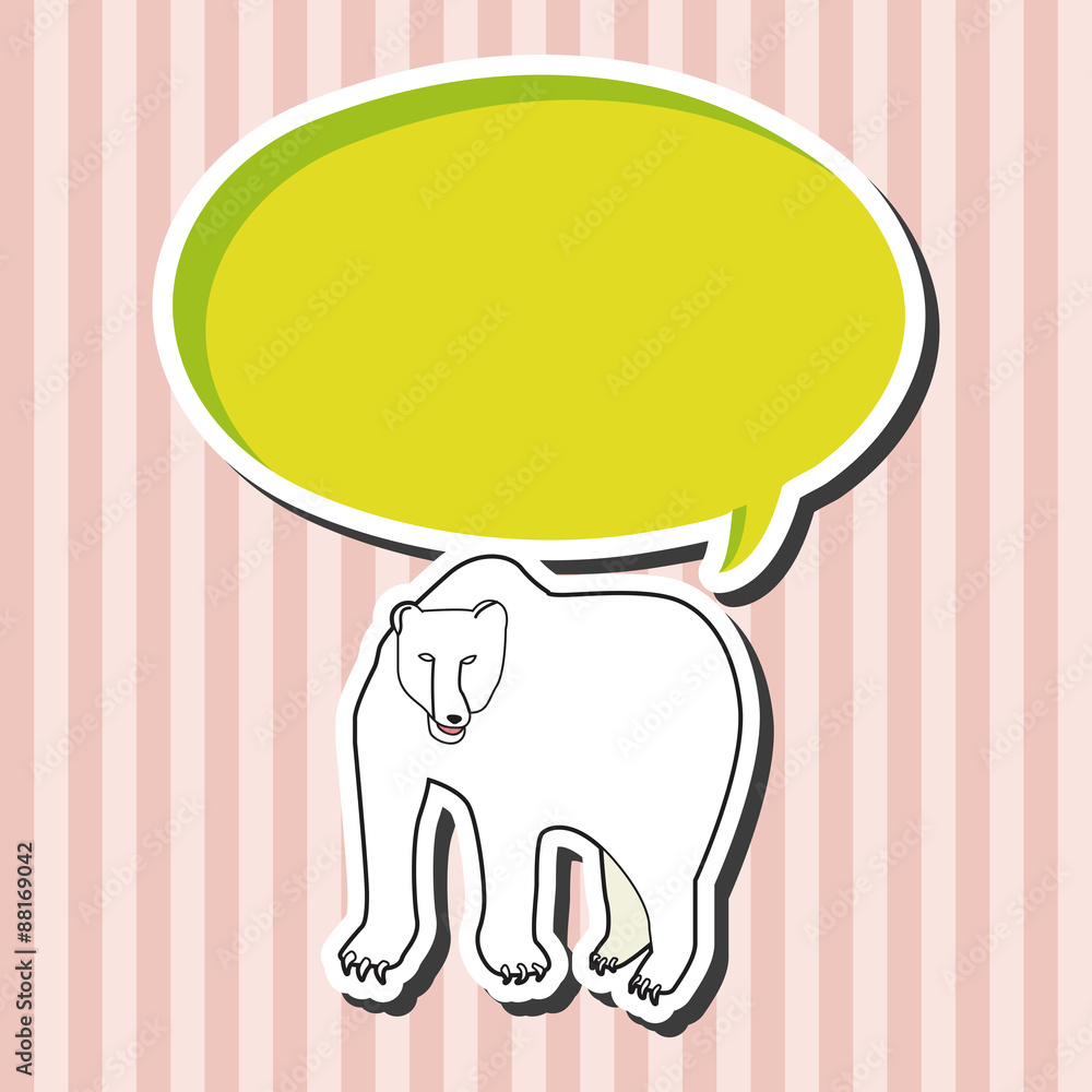 animal polar bear cartoon theme elements animal polar bear cartoon theme elements