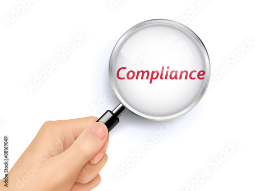compliance showing through magnifying glass
