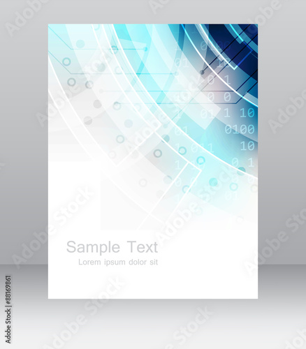 Abstract business flyer template, brochure or corporate banner