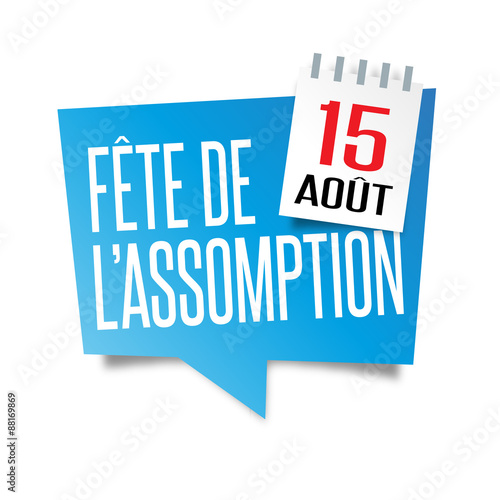 Fete De L Assomption 15 Aout Stock Vector Adobe Stock