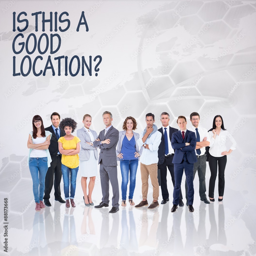 Fototapeta premium Composite image of business team