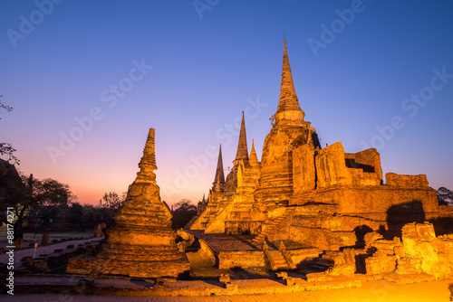 Wat Phrasisanpetch temple in the Ayutthaya Historical Park  Ayut