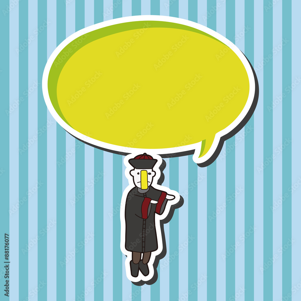 Obraz premium zombie theme elements