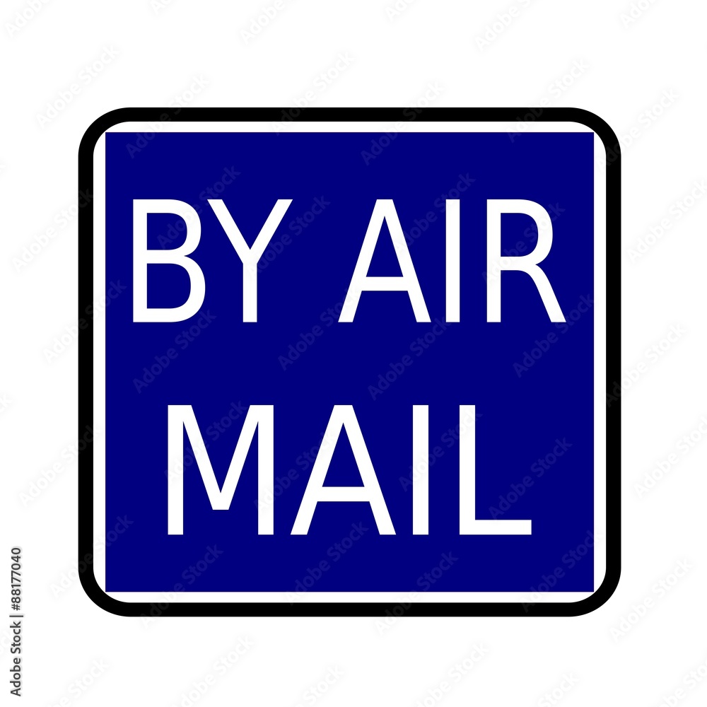 BY AIR MAIL white stamp text on buleblack background BY AIR MAIL white stamp text on buleblack background