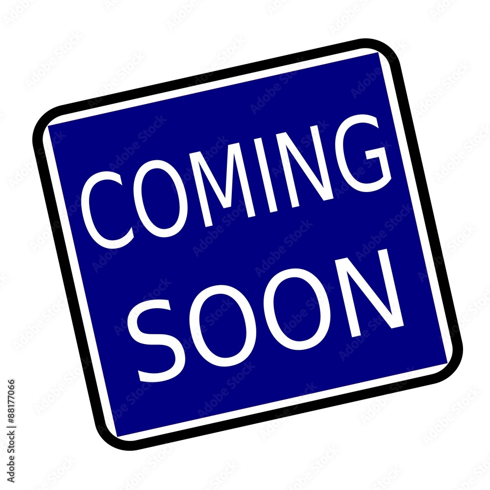 COMING SOON white stamp text on buleblack background COMING SOON white stamp text on buleblack background