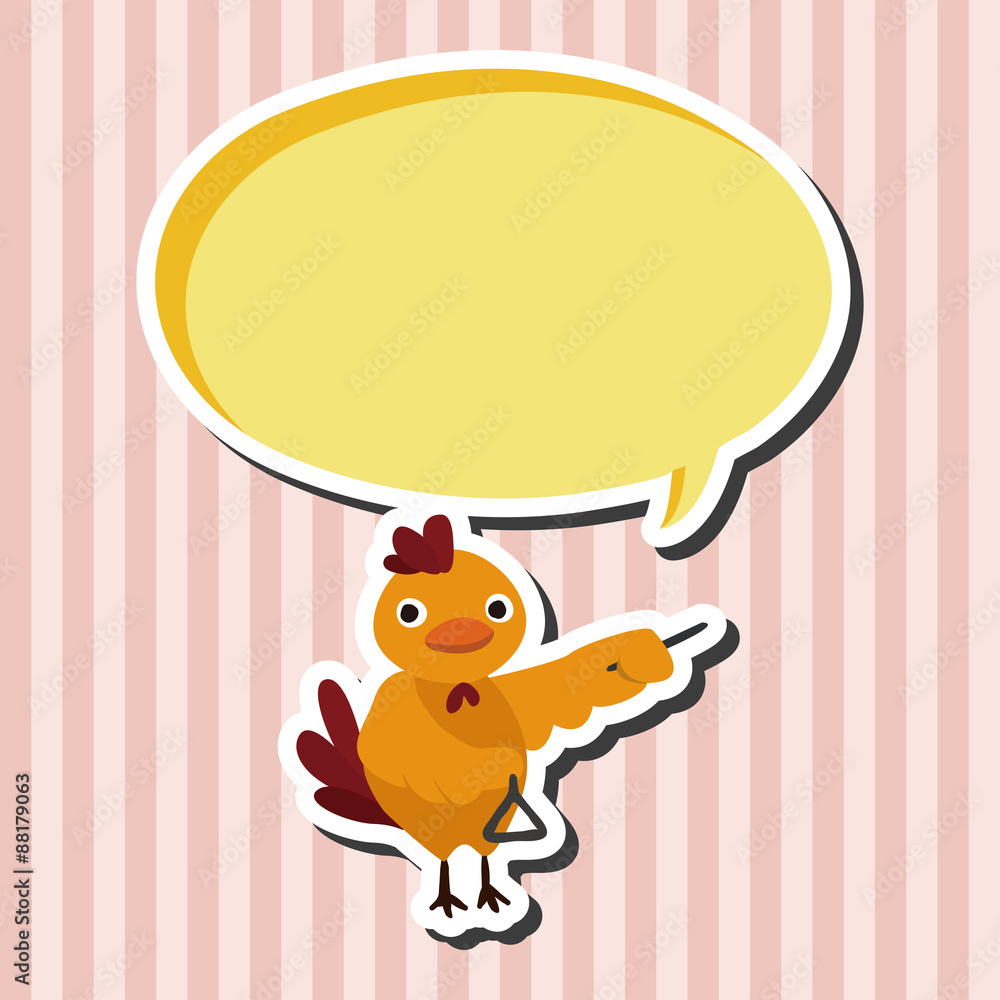 musical animal chicken flat icon elements background,eps10 musical animal chicken flat icon elements background,eps10