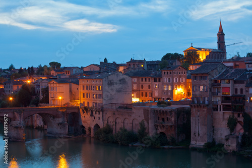 View of the Albi, France at night © dvoevnore