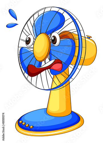 Fan with facial expression