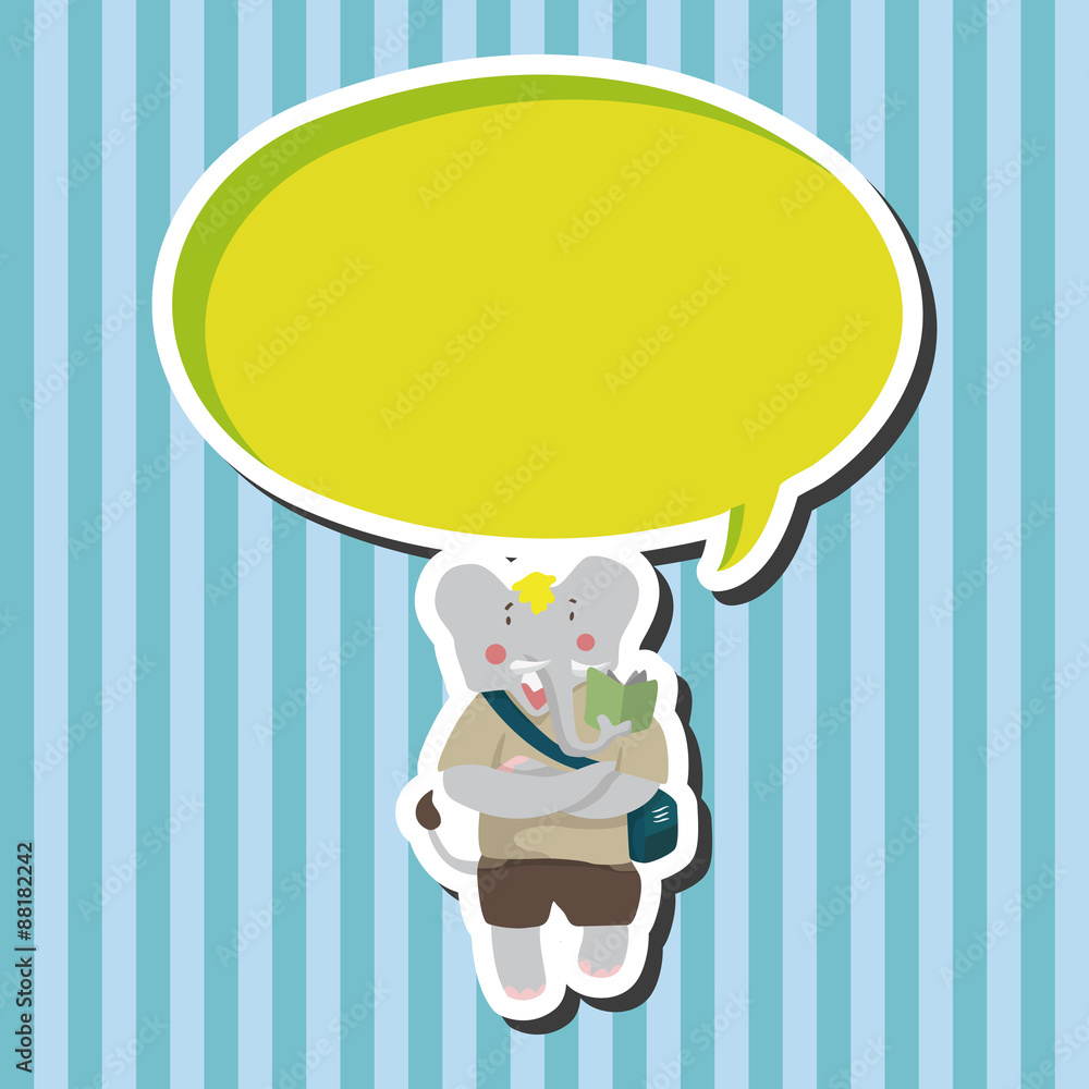 animal going to school cartoon theme elements animal going to school cartoon theme elements