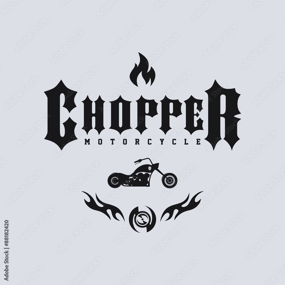 Fototapeta premium chopper motorcycle