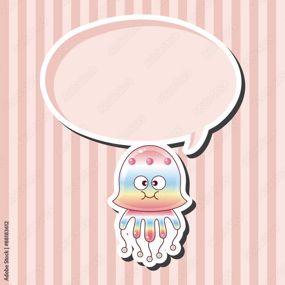 jellyfish cartoon theme elements vector,eps jellyfish cartoon theme elements vector,eps