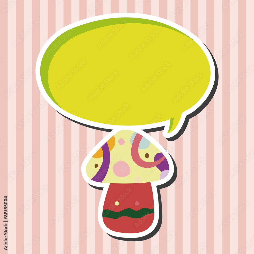mushroom cartoon theme elements vector,eps