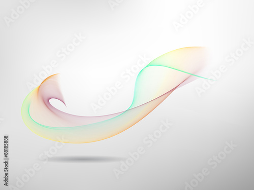 Abstract colored wave lines VECTOR.