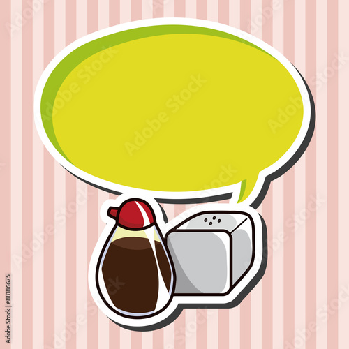 kitchenware sauce bottle theme elements vector,eps