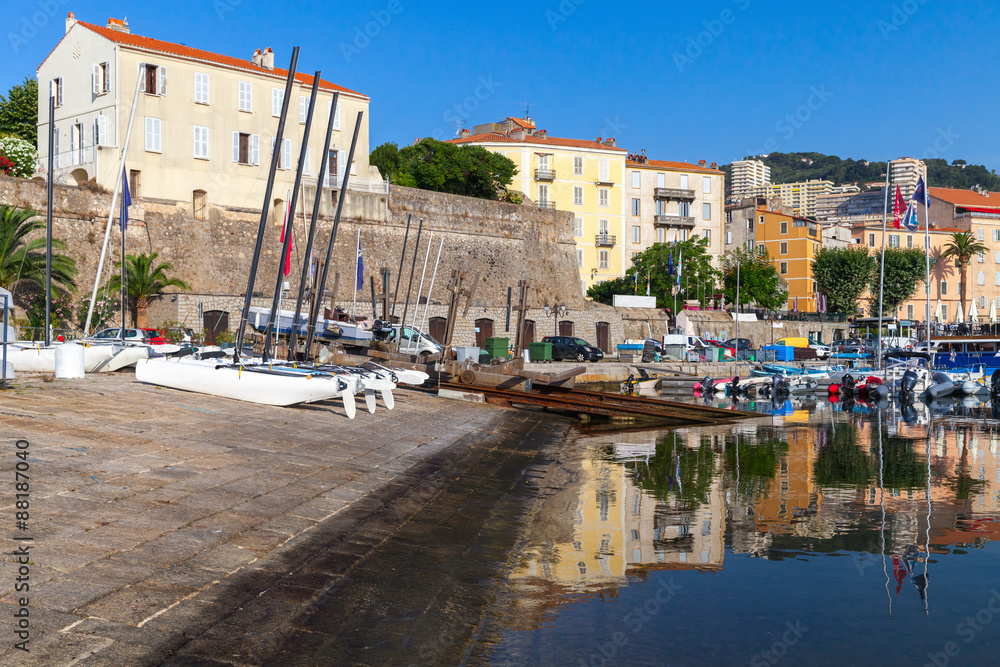 Port of Ajacciio, Corsica island, France
