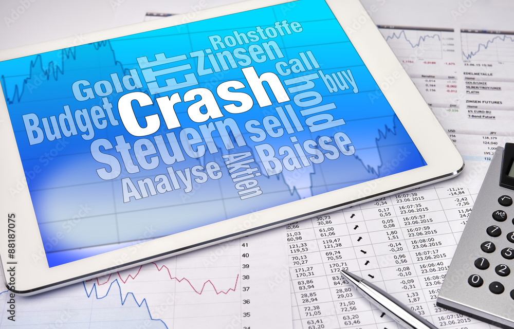 Tablet Computer mit CRASH-Grafik Tablet Computer mit CRASH-Grafik