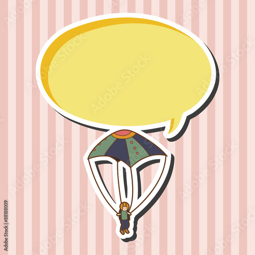 Hang gliding theme elements vector,eps