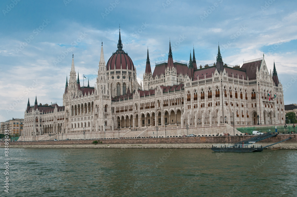 Hungarian Parliament Building in Budapest.