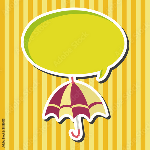 Umbrella theme elemets vector,eps