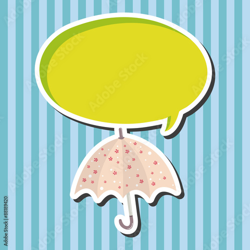 Umbrella theme elemets vector,eps