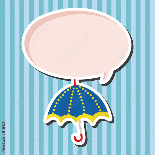 Umbrella theme elemets vector,eps