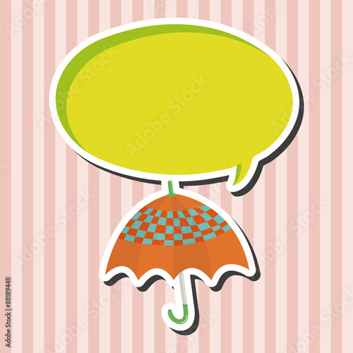 Umbrella theme elemets vector,eps