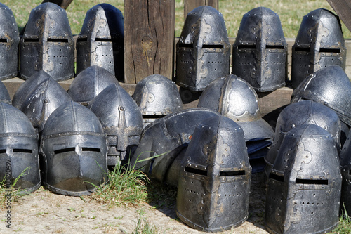 Casques du Moyen-Age photo