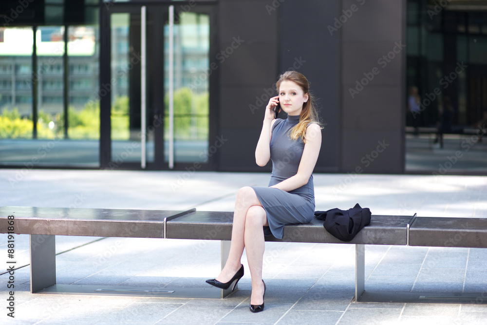 Obraz premium young businesswoman
