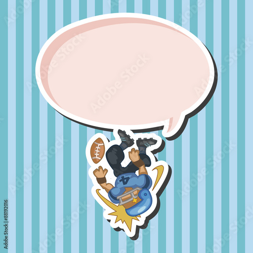 football player theme elements