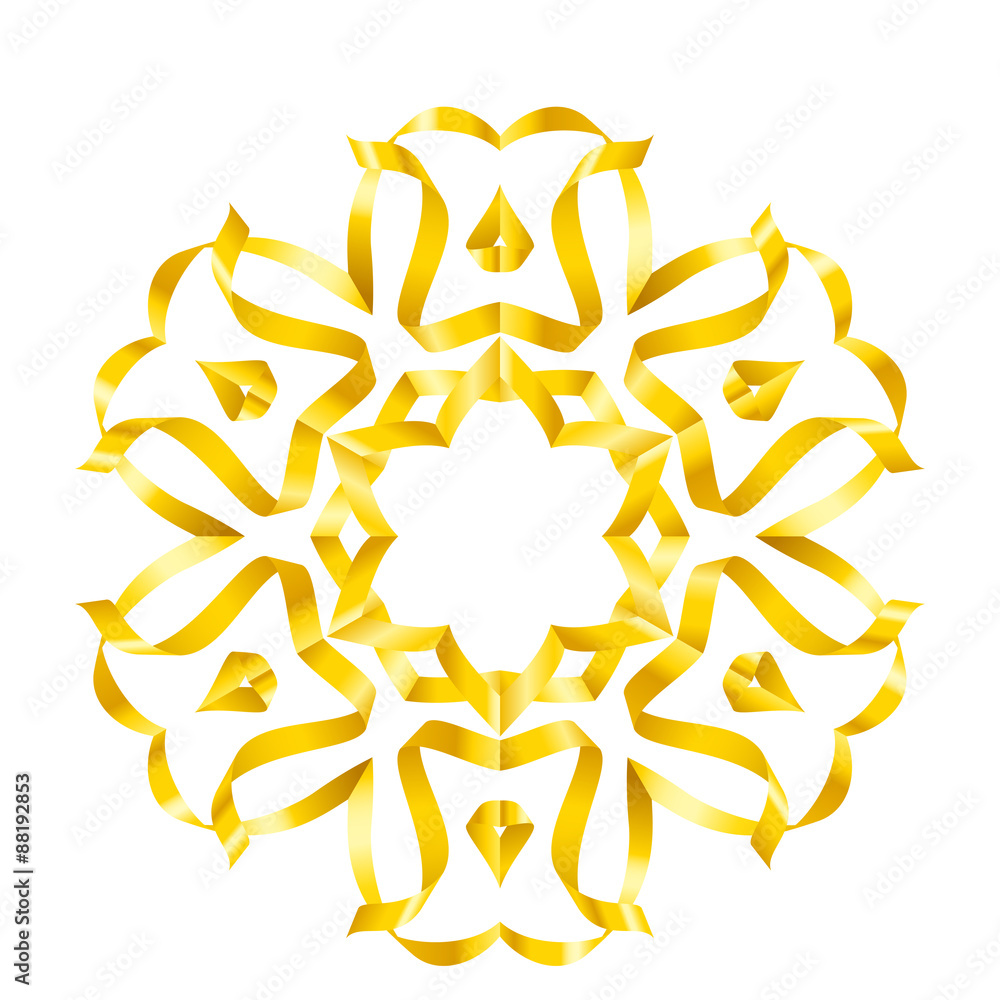 Fototapeta premium Flowers ribbon